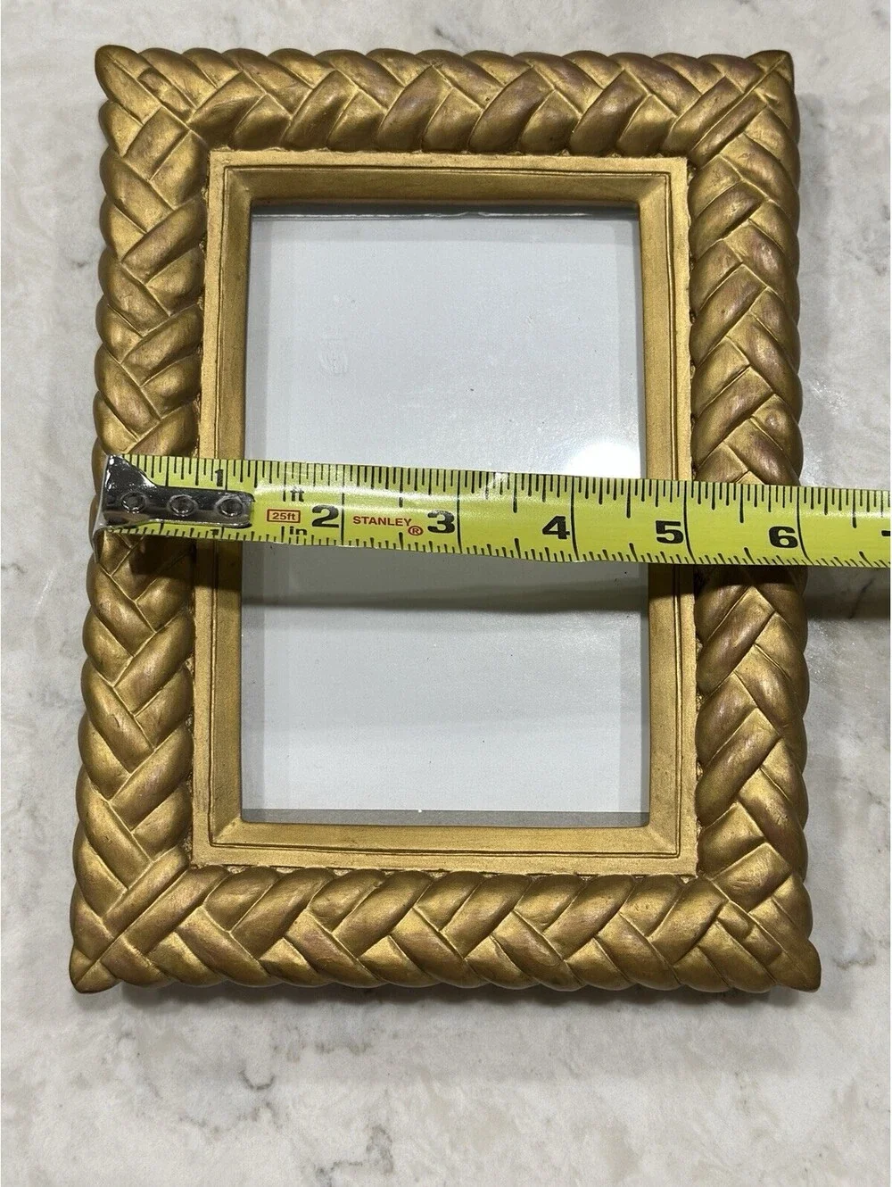 Ornate Vintage Gold Picture Frame Fits 4x6 Photo Heavy Italian Or Regency Decor